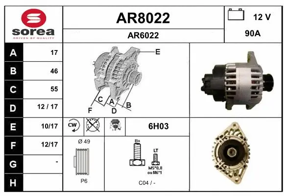Alternator (AR8022)