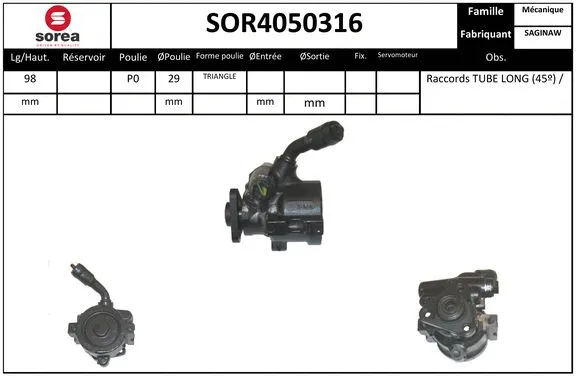 Hydraulic Pump, steering (SOR4050316)