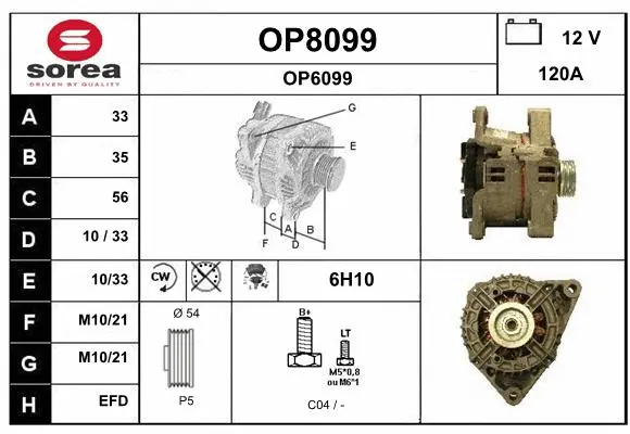 Alternator (OP8099)