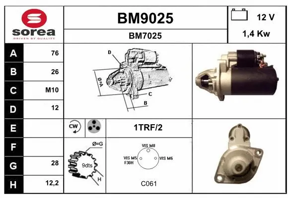 Starter (BM9025)