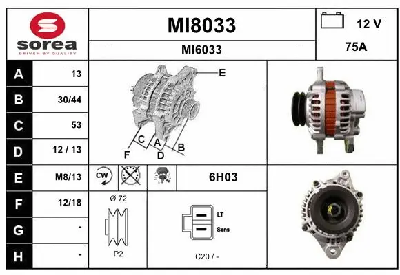 Alternator (MI8033)