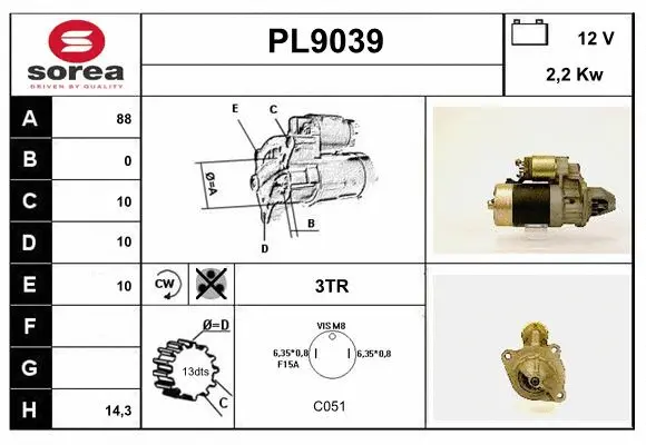 Starter (PL9039)