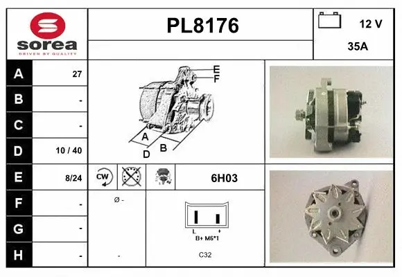 Alternator (PL8176)