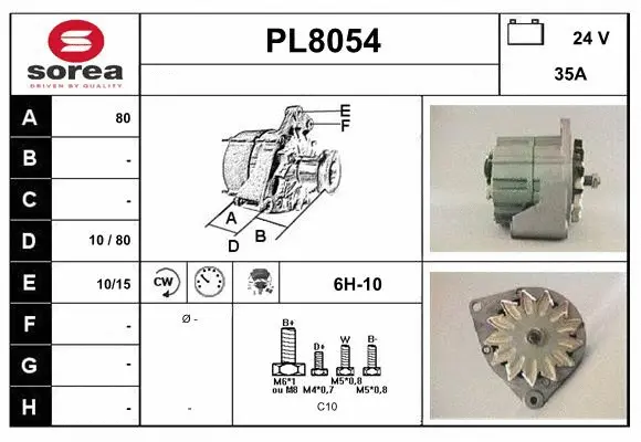 Alternator (PL8054)
