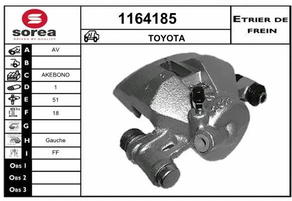 Brake Caliper (1164185)
