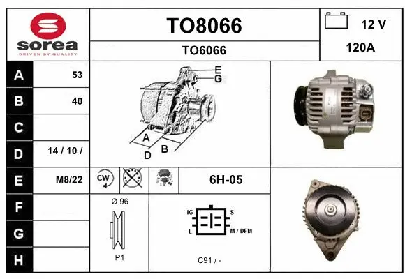 Alternator (TO8066)