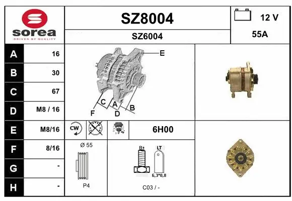Alternator (SZ8004)