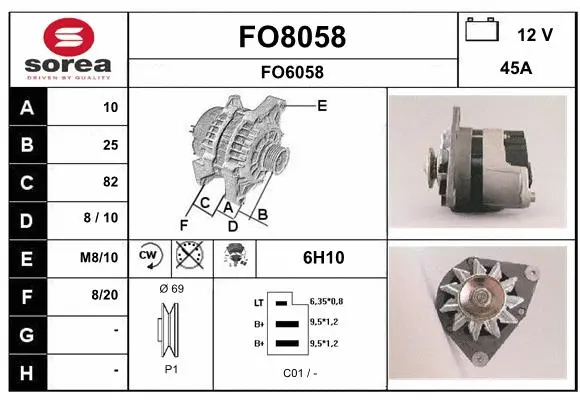 Alternator (FO8058)