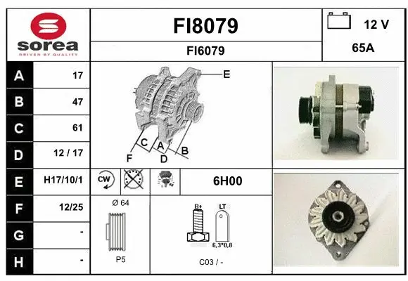 Alternator (FI8079)