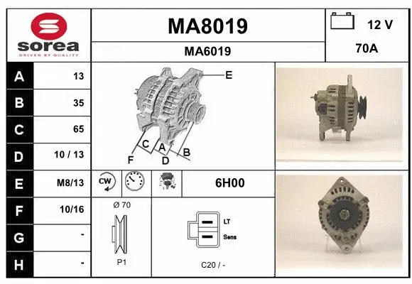 Alternator (MA8019)