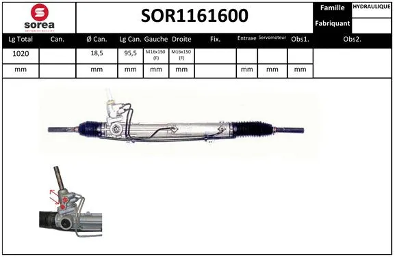 Steering Gear (SOR1161600)
