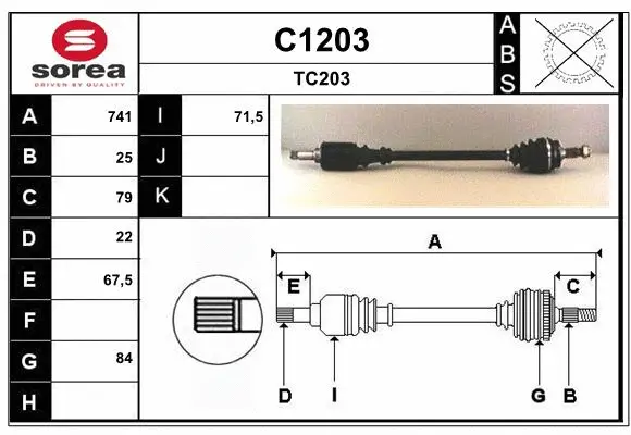 Drive Shaft (C1203)