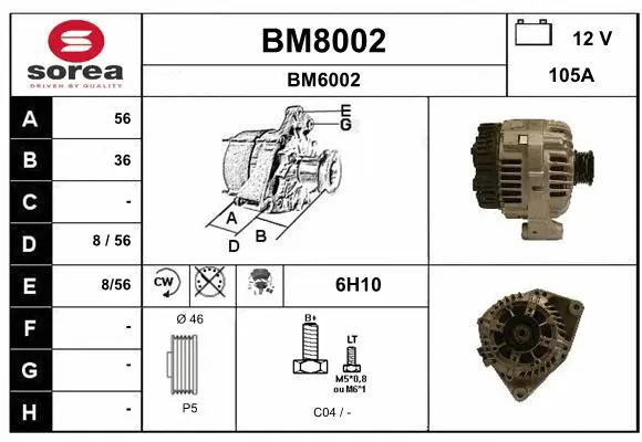 Alternator (BM8002)