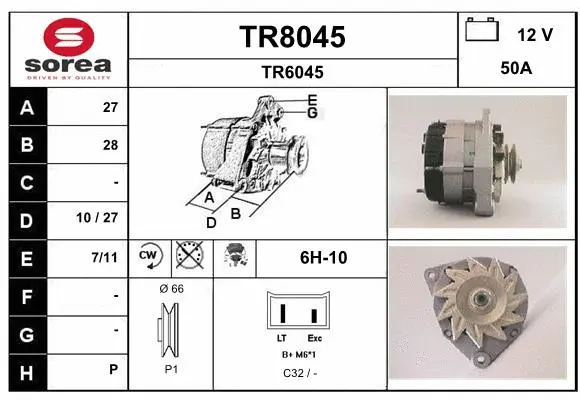 Alternator (TR8045)