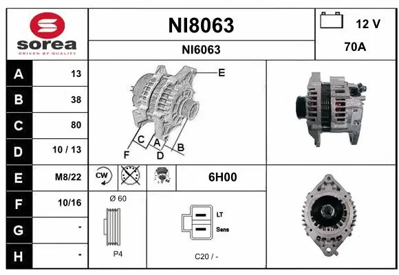 Alternator (NI8063)