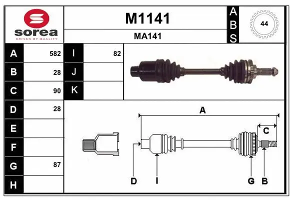 Drive Shaft (M1141)