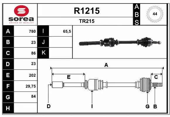 Drive Shaft (R1215)