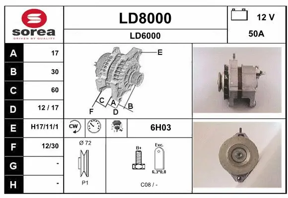Alternator (LD8000)