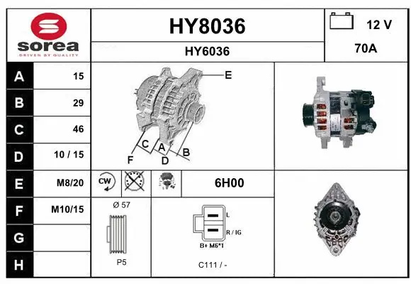Alternator (HY8036)