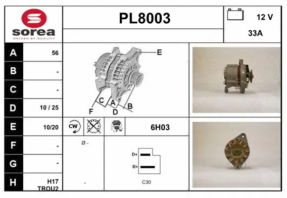 Alternator (PL8003)
