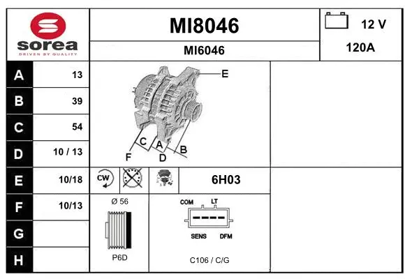 Alternator (MI8046)