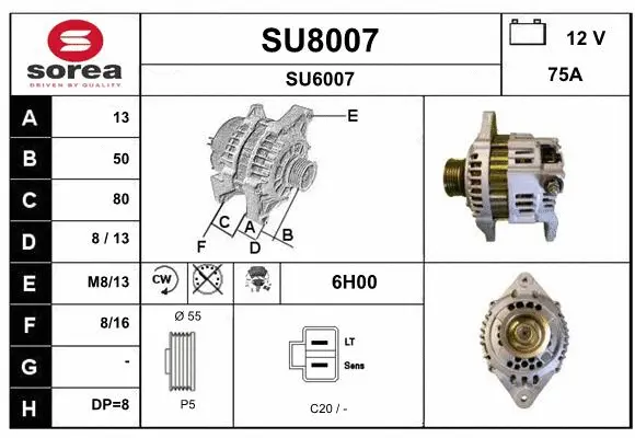 Alternator (SU8007)