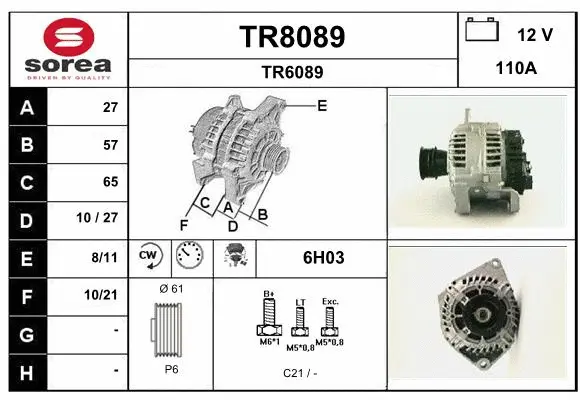 Alternator (TR8089)