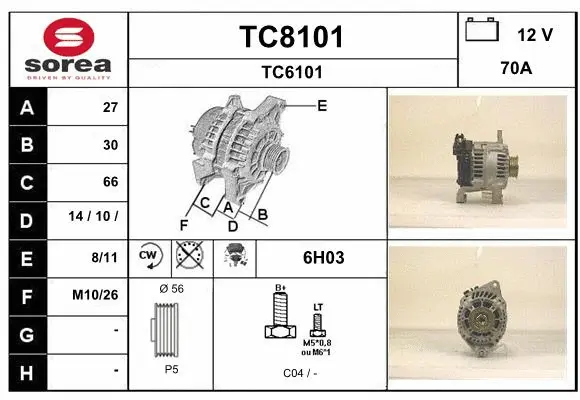 Alternator (TC8101)