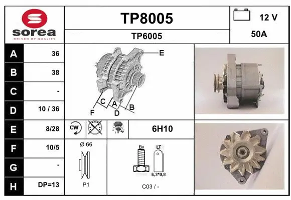 Alternator (TP8005)