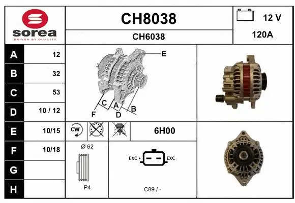 Alternator (CH8038)