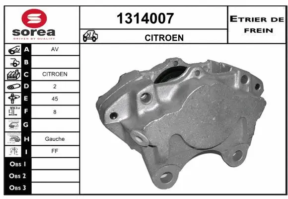 Brake Caliper (1314007)