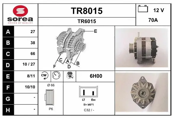 Alternator (TR8015)