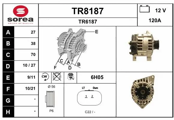 Alternator (TR8187)