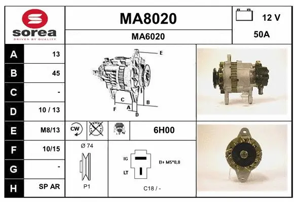 Alternator (MA8020)