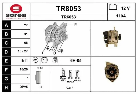 Alternator (TR8053)