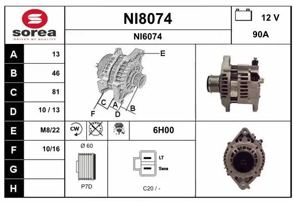 Alternator (NI8074)