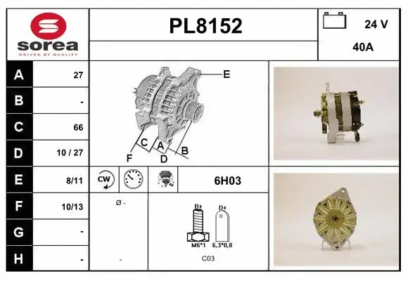 Alternator (PL8152)
