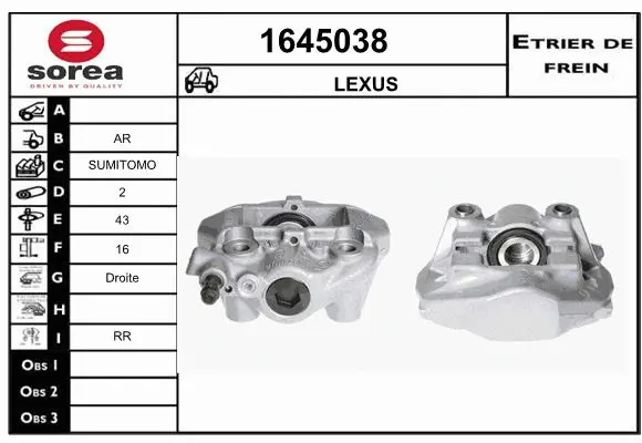Brake Caliper (1645038)