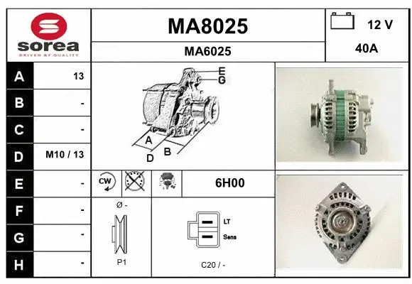 Alternator (MA8025)