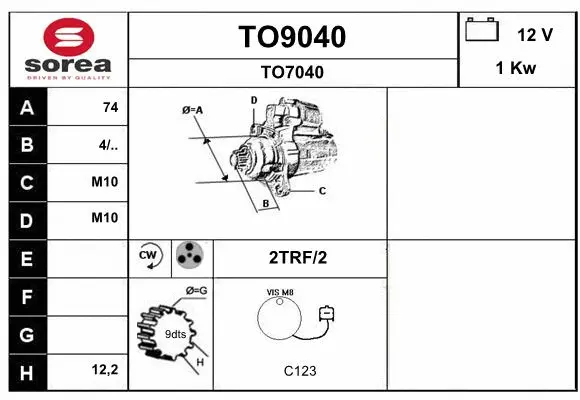 Starter (TO9040)