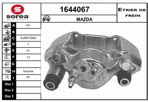 Brake Caliper (1644067)
