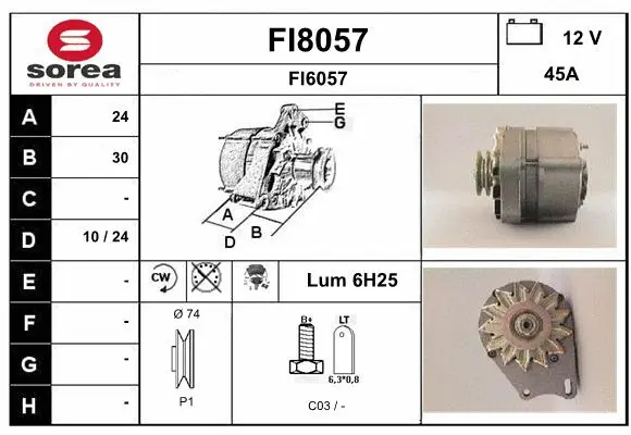 Alternator (FI8057)