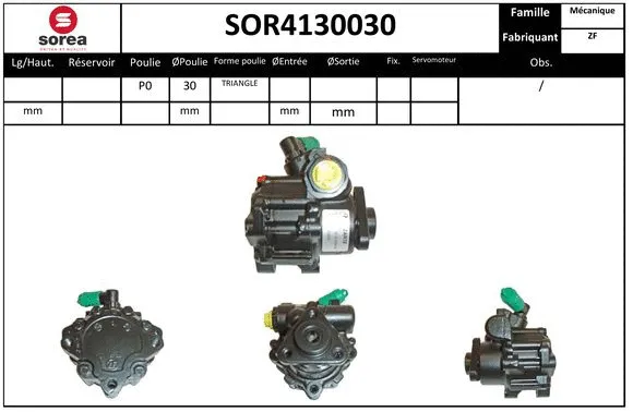 Hydraulic Pump, steering (SOR4130030)