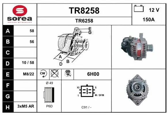 Alternator (TR8258)