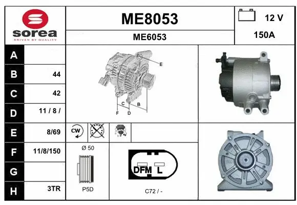 Alternator (ME8053)