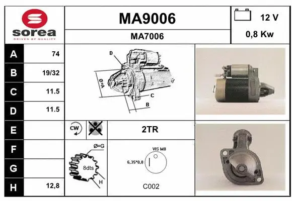 Starter (MA9006)