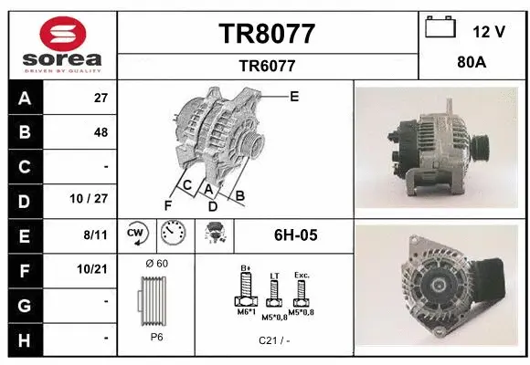Alternator (TR8077)