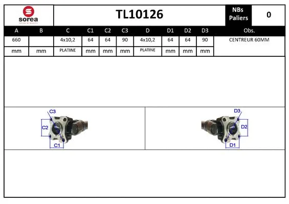 Propshaft, axle drive (TL10126)
