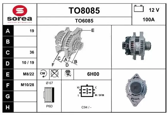 Alternator (TO8085)