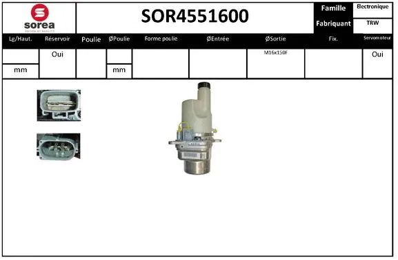 Hydraulic Pump, steering (SOR4551600)